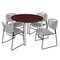 Regency Kee Round Table & Chair Set, Wood, Metal, Polypropylene Top TB48RNDMHBPCM44GY - alternate 1